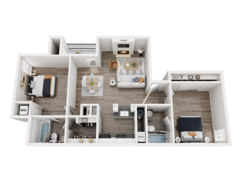 2 by 2 floor plan